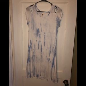 Sundress (blue and white tie dye)